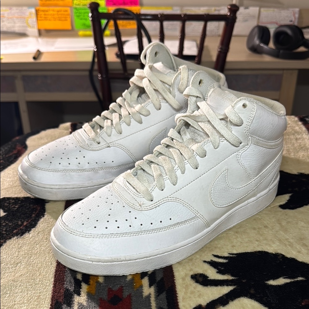 Nike Men's White High-Top Sneakers- READ DESCRIPTION!